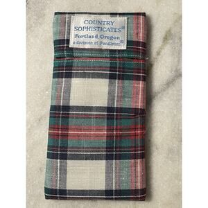 Vintage Country Sophisticates Pendleton Tartan Plaid Soft Eyeglass Case